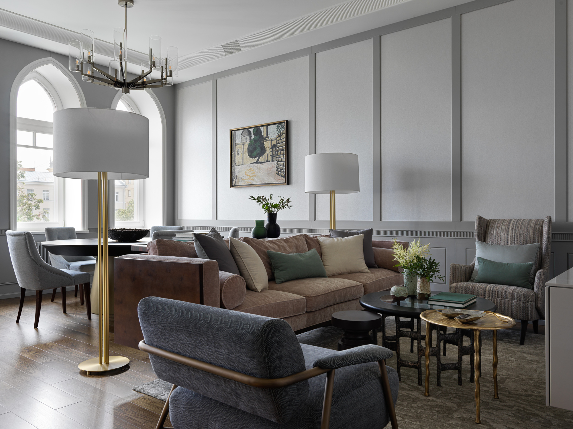 Спокойный интерьер с перчинкой