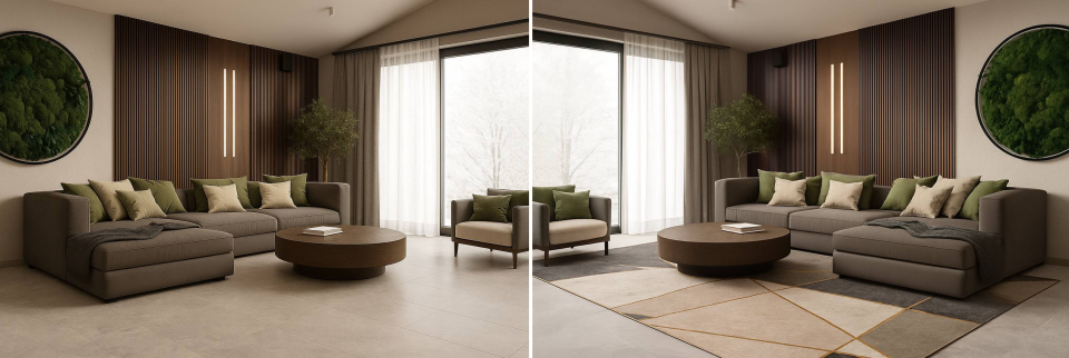 Бесплатная примерка в интерьере