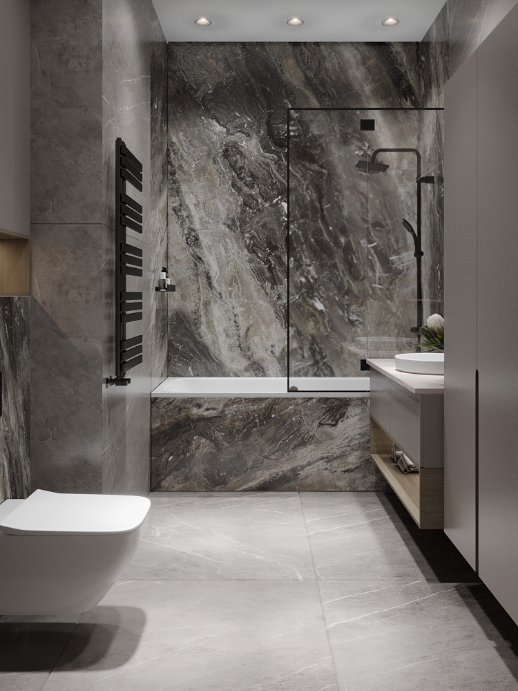 Современный интерьер в ЖК "Царская площадь"