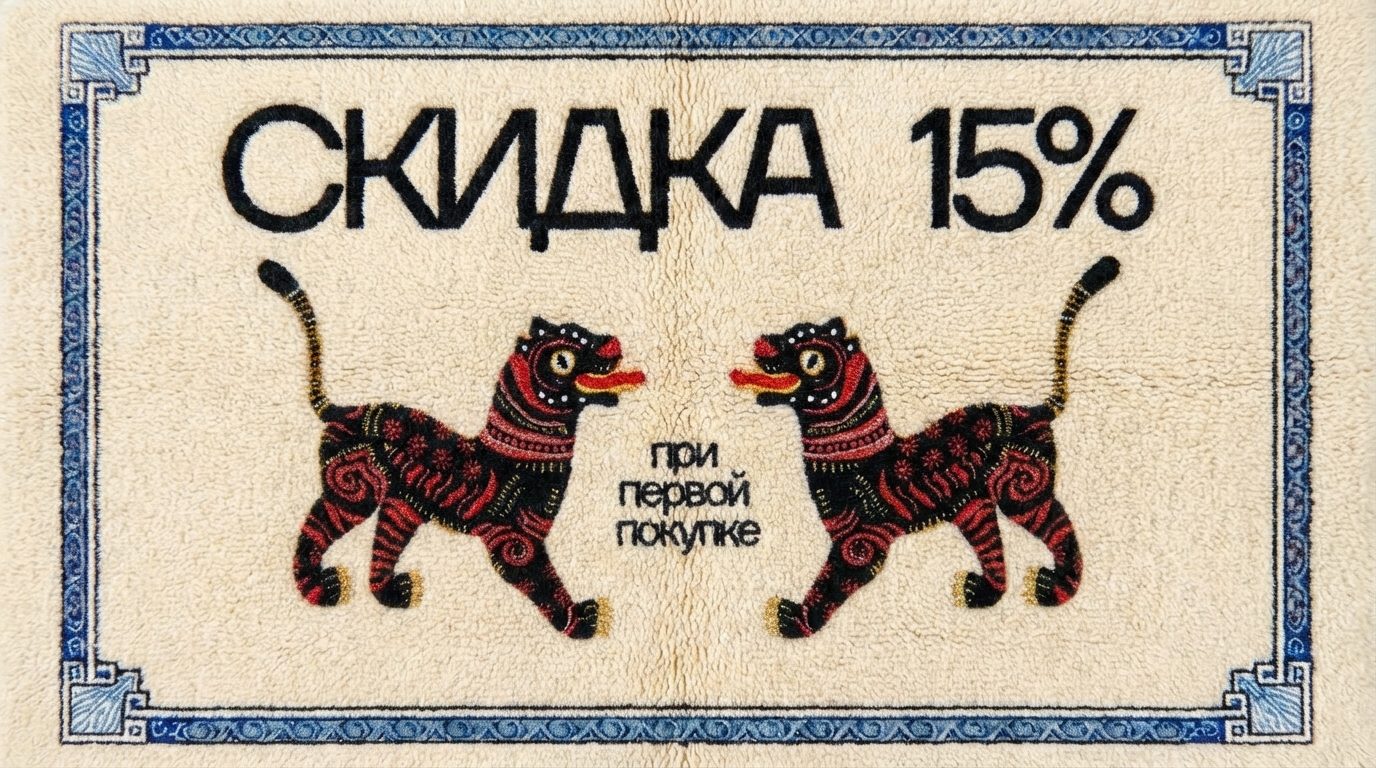 Скидка 15% при первой покупке