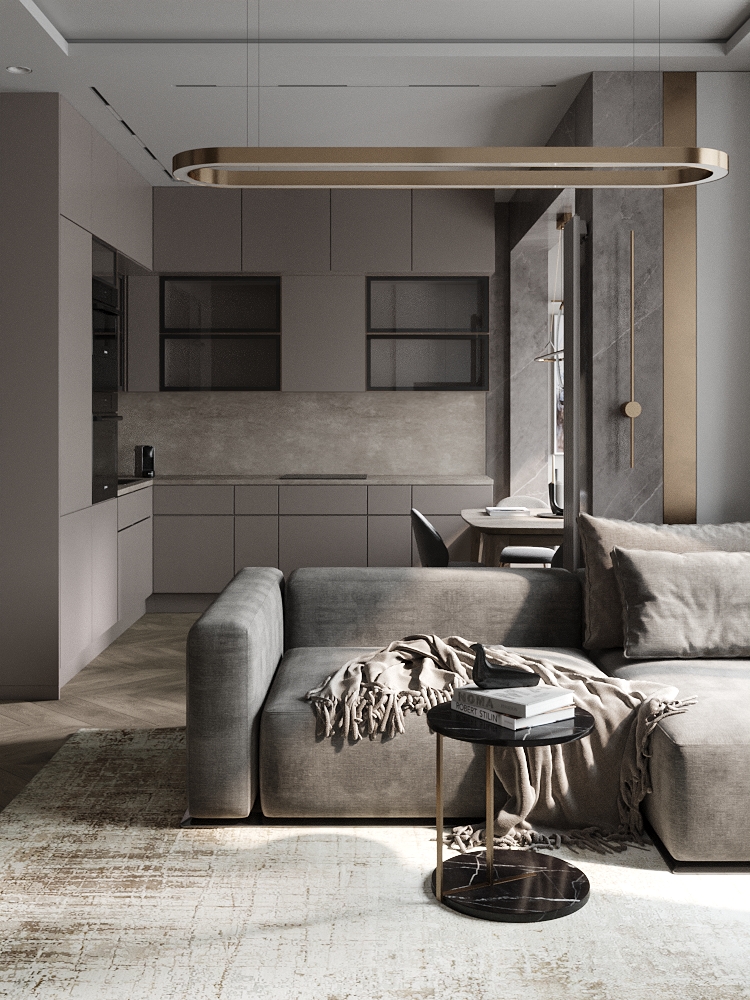 Современный интерьер в ЖК "Царская площадь"