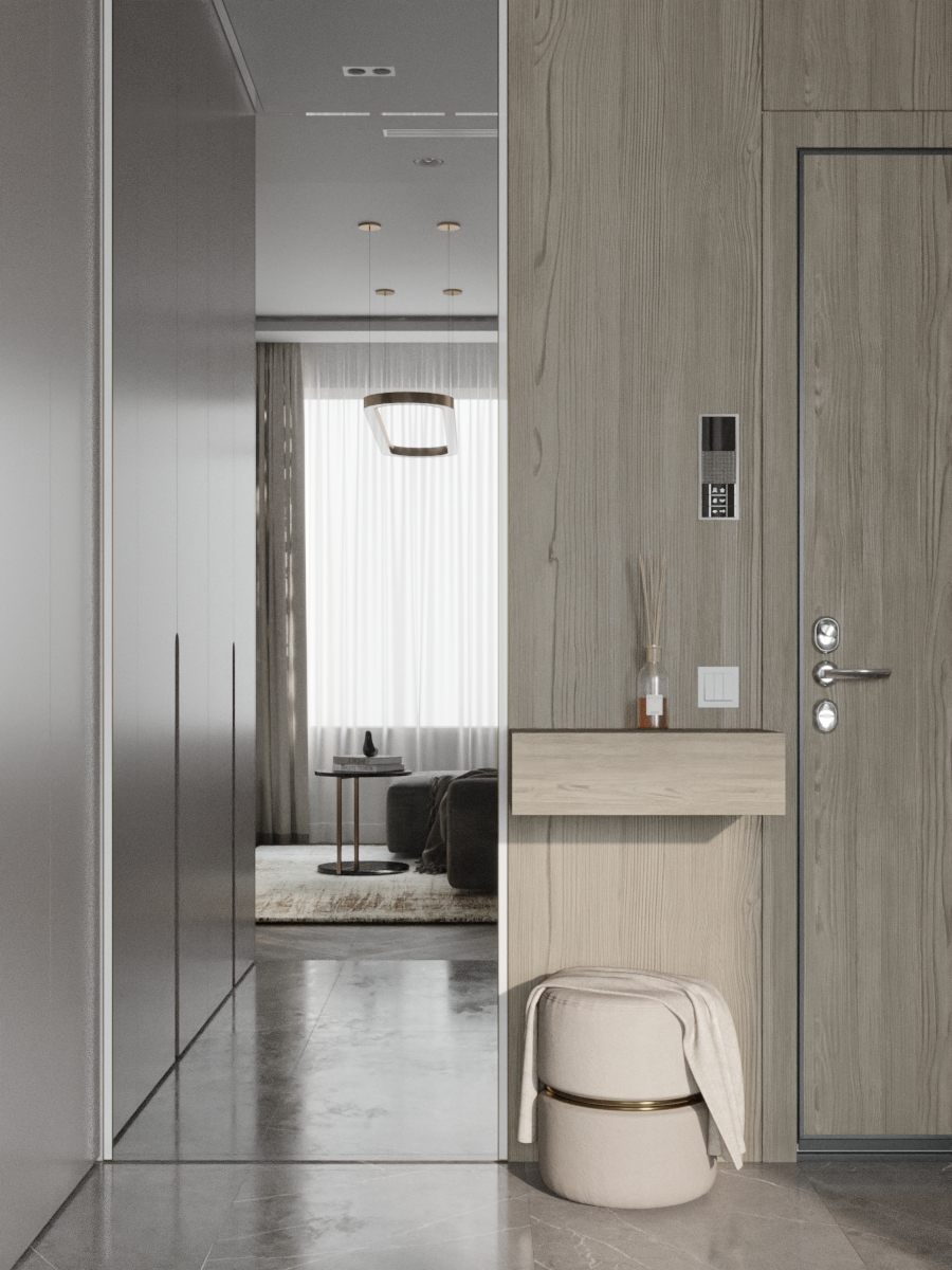 Современный интерьер в ЖК "Царская площадь"