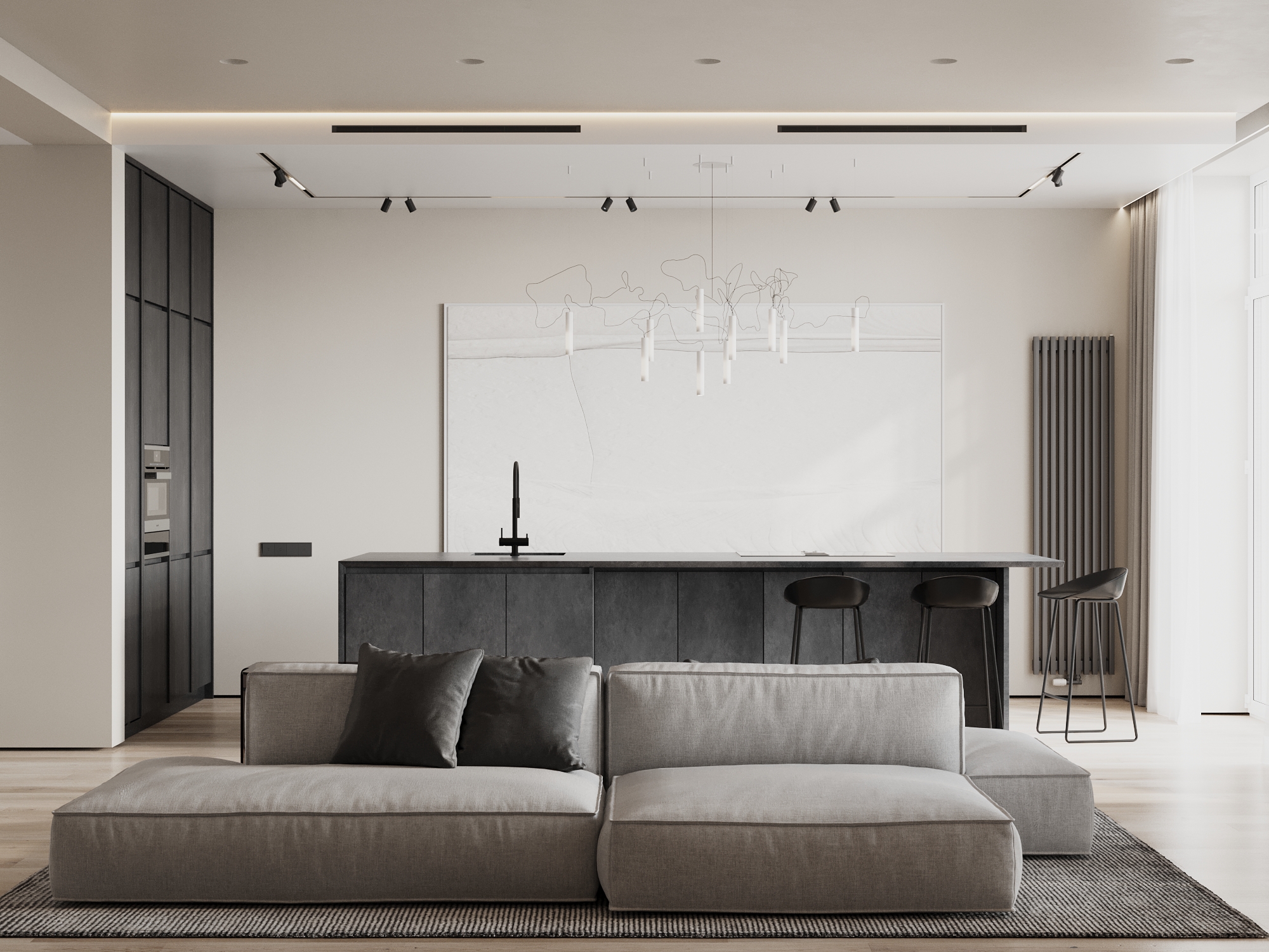 Современный дизайн таунхауса