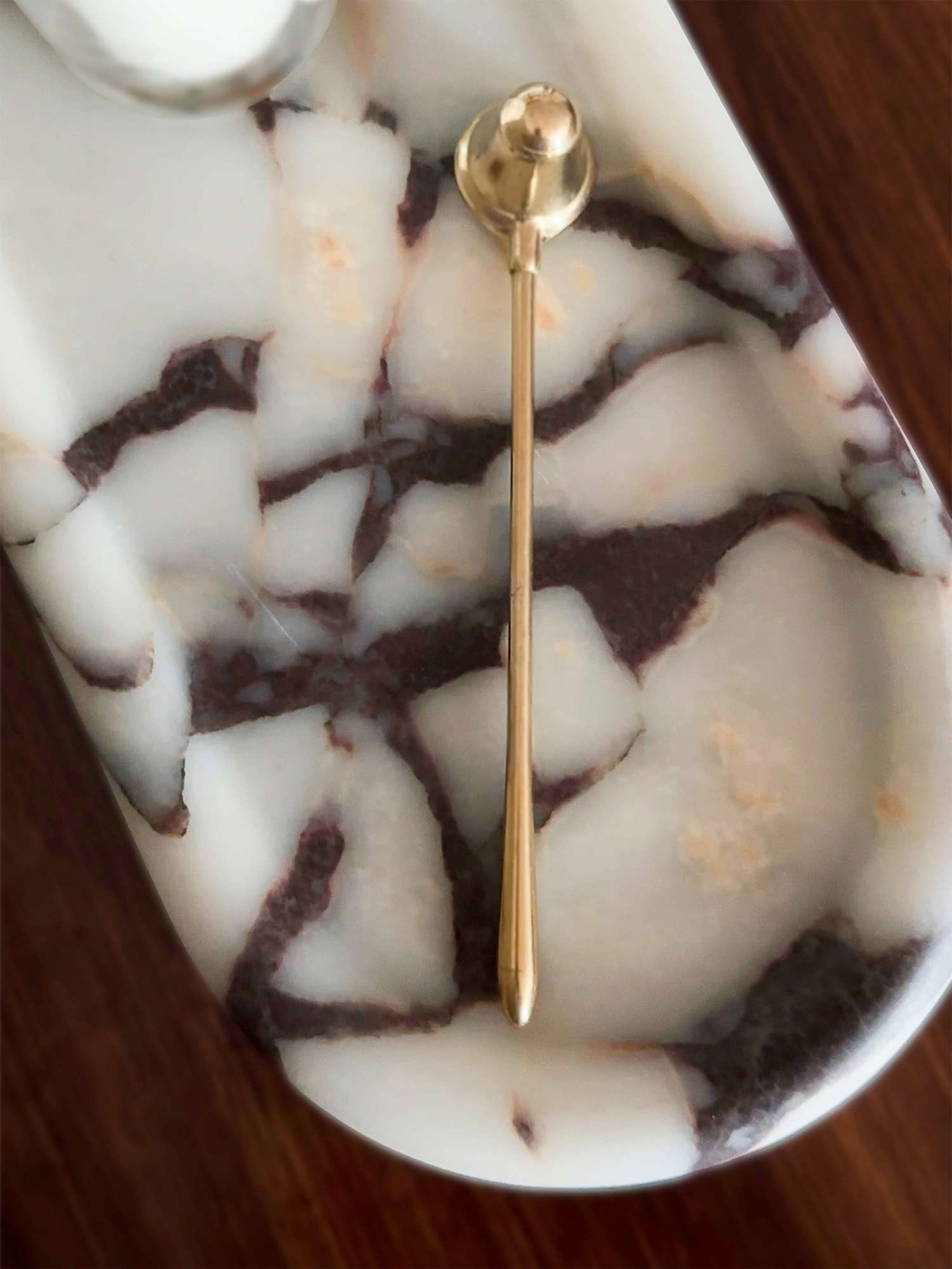 Поднос овальный LO – Calacatta Viola